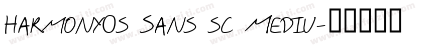 Harmony0s Sans sc Mediu字体转换